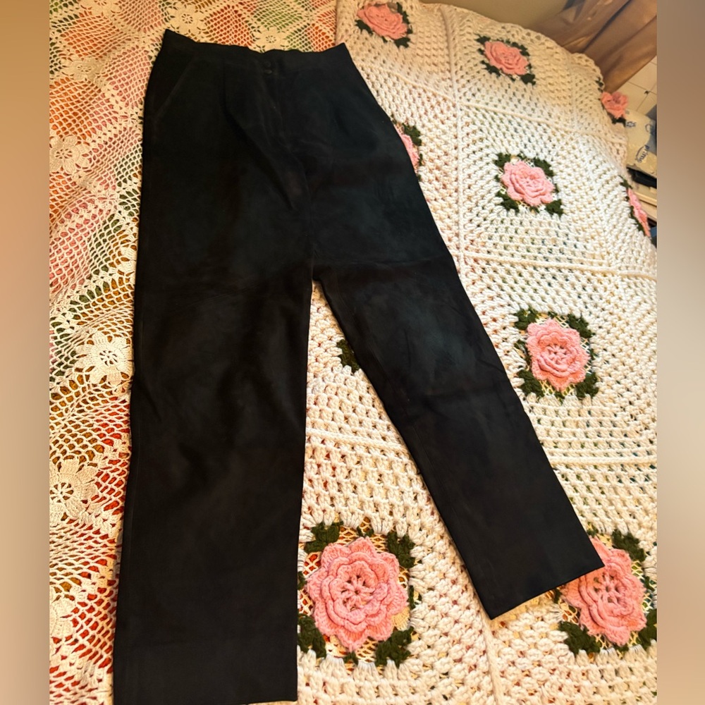 Danier Black Suede pants.